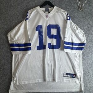 Dallas Cowboys Football Jersey Mens 4XL White Blue NFL Football Reebok Austin